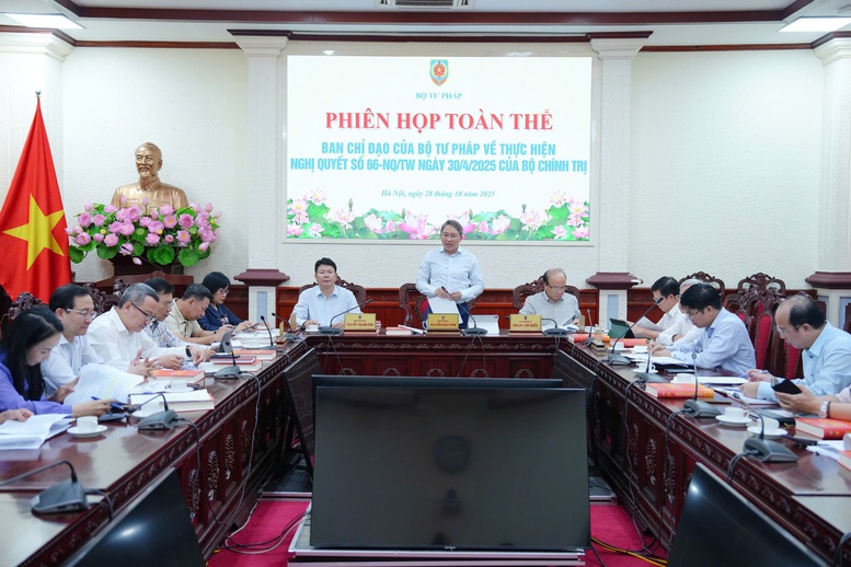 Thúc đẩy đổi mới công tác xây dựng và thi hành pháp luật theo tinh thần Nghị quyết 66-NQ/TW- Ảnh 1.