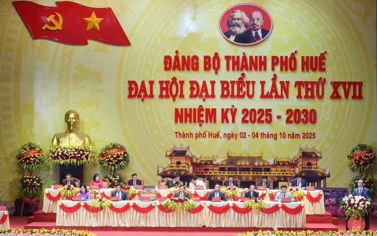 Khai mạc Đại hội đại biểu Đảng bộ thành phố Huế lần thứ XVII, nhiệm kỳ 2025 - 2030