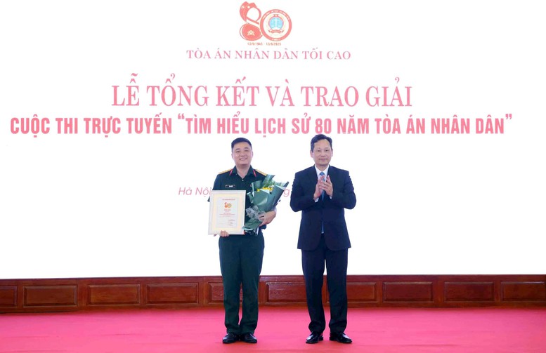 11 tập thể, cá nhân đạt giải trong cuộc thi trực tuyến 'Tìm hiểu lịch sử 80 năm Tòa án nhân dân'- Ảnh 3. 11 tập thể, cá nhân đạt giải trong cuộc thi trực tuyến 'Tìm hiểu lịch sử 80 năm Tòa án nhân dân'- Ảnh 3.