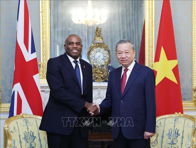 Tổng Bí thư Tô Lâm gặp Phó Thủ tướng Anh David Lammy- Ảnh 2.