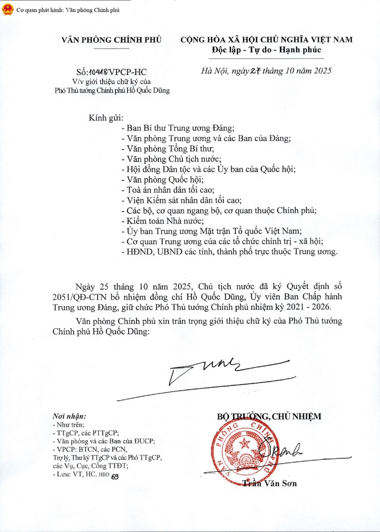 Văn phòng Chính phủ giới thiệu chữ ký của 2 tân Phó Thủ tướng Chính phủ- Ảnh 2. Văn phòng Chính phủ giới thiệu chữ ký của 2 tân Phó Thủ tướng Chính phủ- Ảnh 2.