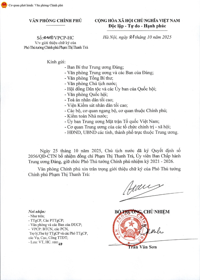 Văn phòng Chính phủ giới thiệu chữ ký của 2 tân Phó Thủ tướng Chính phủ- Ảnh 1. Văn phòng Chính phủ giới thiệu chữ ký của 2 tân Phó Thủ tướng Chính phủ- Ảnh 1.