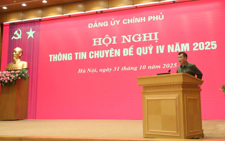 Đảng ủy Chính phủ tổ chức Hội nghị Thông tin chuyên đề quý IV/2025