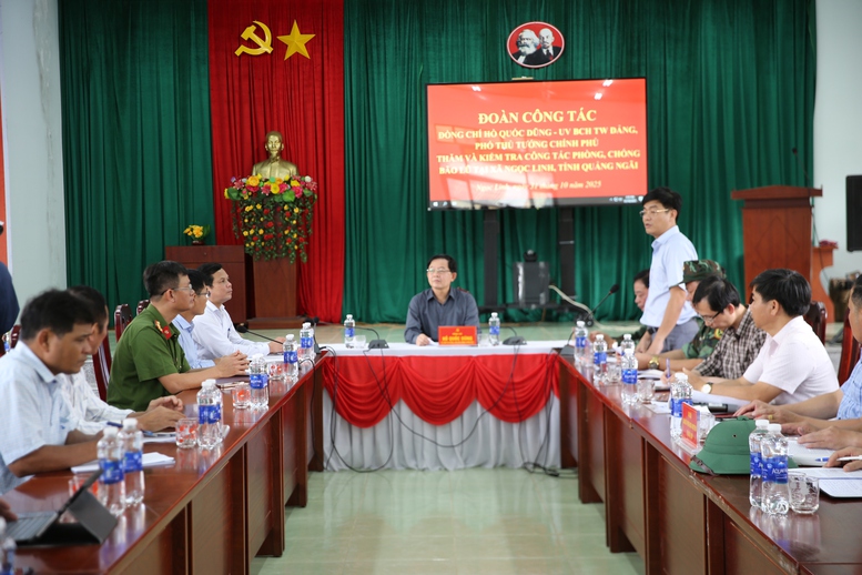 Phó Thủ tướng Hồ Quốc Dũng chỉ đạo 6 nhóm nhiệm vụ trọng tâm khắc phục sạt lở tại xã Ngọc Linh, Quảng Ngãi- Ảnh 8. Phó Thủ tướng Hồ Quốc Dũng chỉ đạo 6 nhóm nhiệm vụ trọng tâm khắc phục sạt lở tại xã Ngọc Linh, Quảng Ngãi- Ảnh 8.