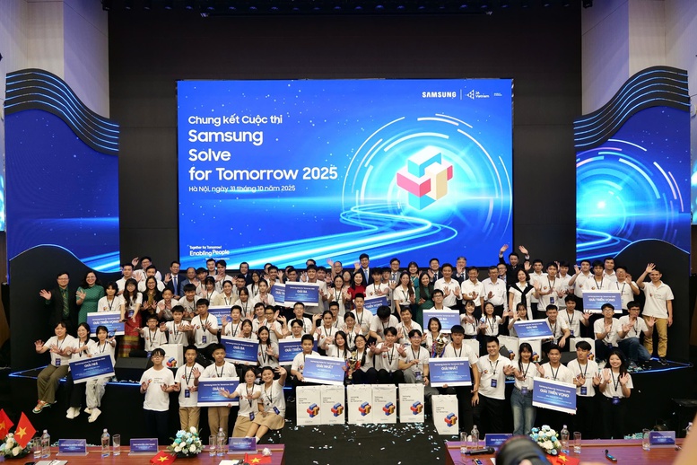 Trao giải "Samsung Solve for Tomorrow 2025" cho các học sinh xuất sắc giải bài toán xã hội bằng công nghệ- Ảnh 6.