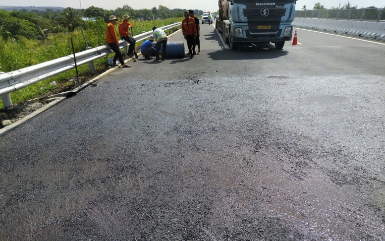 Khắc phục xong vị trí bất cập trên tuyến cao tốc Bến Lức - Long Thành