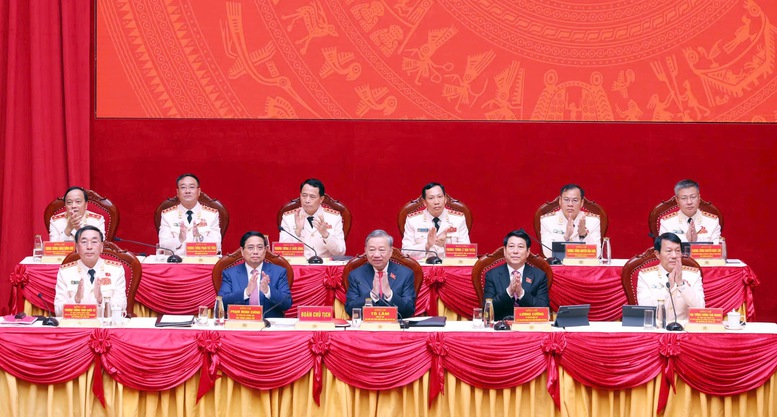 Tổng Bí thư Tô Lâm: Công an nhân dân nỗ lực bứt phá lập nên những kỳ tích mới vì Đảng, vì nước, vì dân- Ảnh 3.