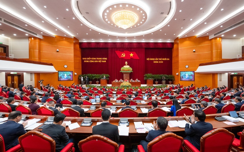 Thông cáo báo chí về ngày làm việc thứ hai Hội nghị Trung ương 13 khoá XIII