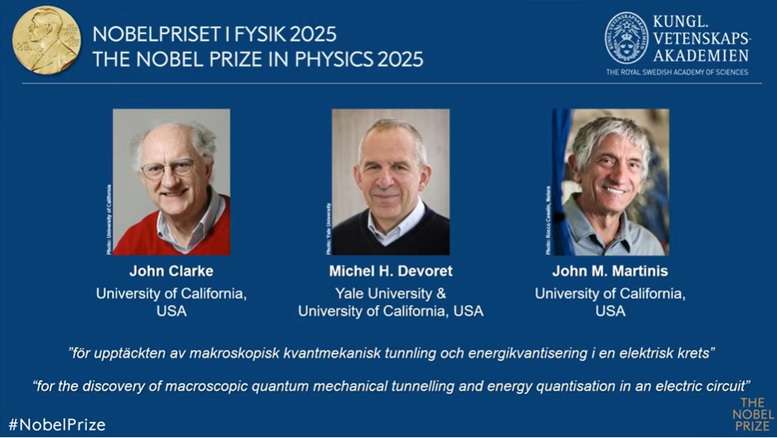 Giải Nobel Vật lý 2025 vinh danh 3 nhà khoa học Mỹ- Ảnh 1.
