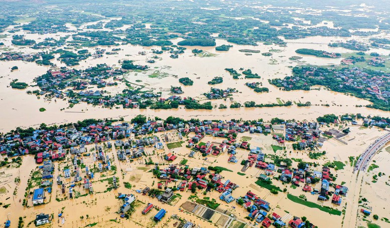 Mưa lớn tại Thái Nguyên đã gây vượt lũ lịch sử- Ảnh 1.