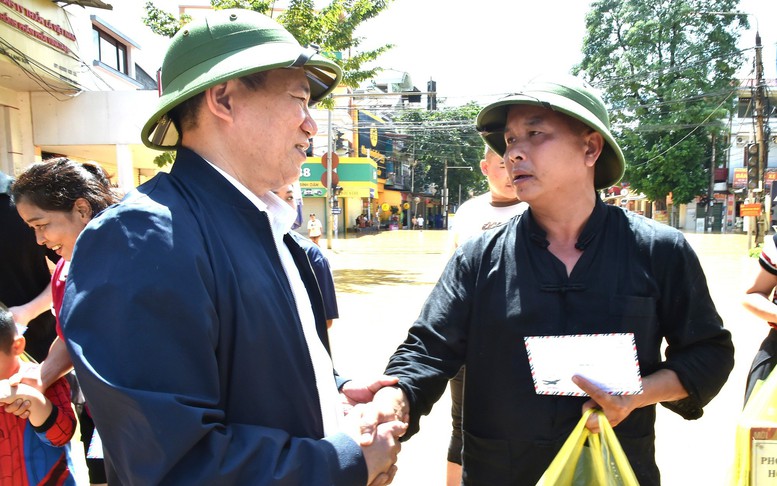 Phó Thủ tướng Hồ Đức Phớc kiểm tra công tác ứng phó, khắc phục hậu quả mưa lũ tại Lạng Sơn