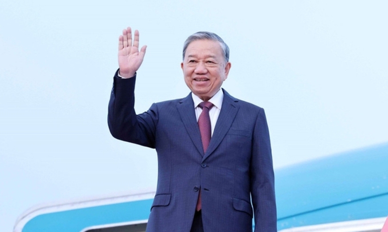 Tổng Bí thư Tô Lâm đến Bình Nhưỡng, bắt đầu thăm cấp Nhà nước tới Triều Tiên- Ảnh 1.