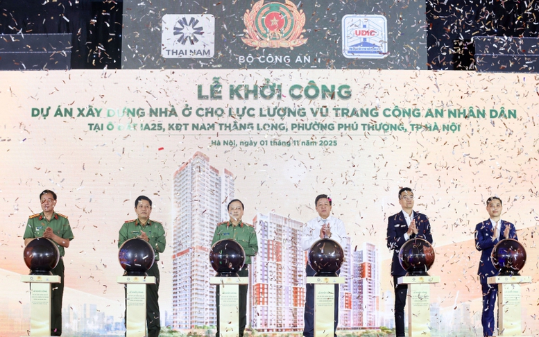 Khởi công dự án nhà ở cho lực lượng CAND tại Khu đô thị Nam Thăng Long, Hà Nội