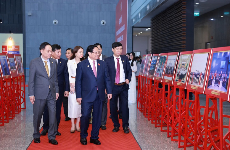 Thủ tướng Phạm Minh Chính đến dự Đại hội Thi đua yêu nước Bộ Ngoại giao - Ảnh: VGP/Nhật Bắc