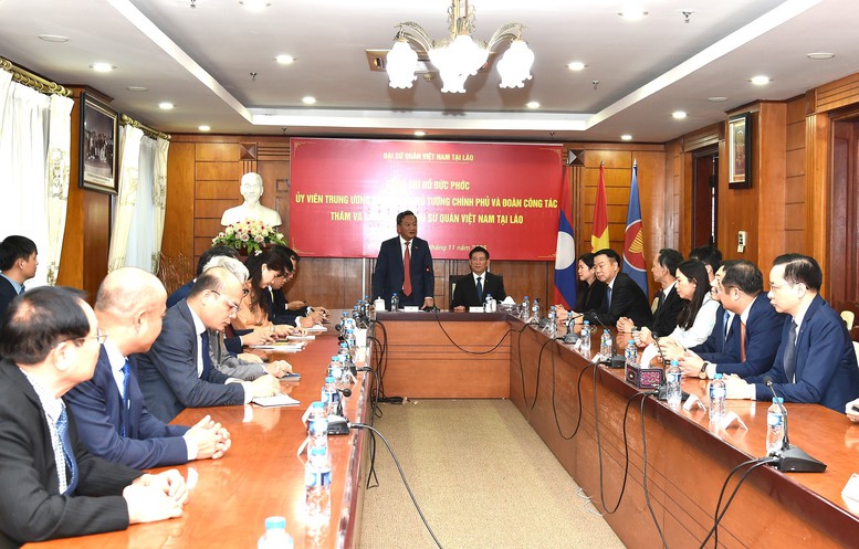 Phó Thủ tướng Hồ Đức Phớc hội kiến Thủ tướng Lào Sonexay Siphandone- Ảnh 5. Phó Thủ tướng Hồ Đức Phớc hội kiến Thủ tướng Lào Sonexay Siphandone- Ảnh 5.