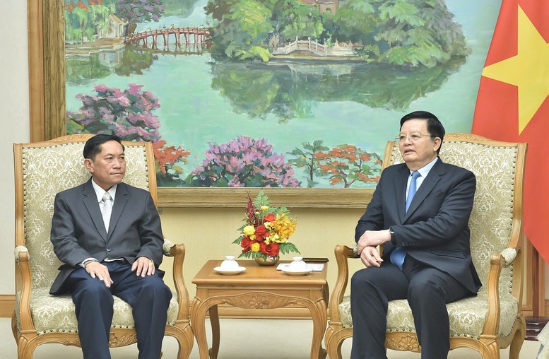 Phó Thủ tướng Mai Văn Chính tiếp Tổng Giám đốc Thông tấn xã Pathet Lào- Ảnh 2.