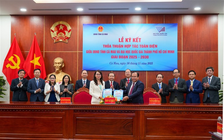 Cà Mau ký kết hợp tác toàn diện với Đại học Quốc gia TPHCM giai đoạn 2025–2030
