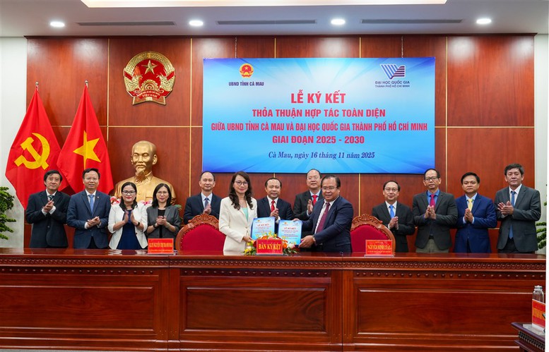 Cà Mau ký kết hợp tác toàn diện với Đại học Quốc gia TPHCM giai đoạn 2025–2030- Ảnh 1. Cà Mau ký kết hợp tác toàn diện với Đại học Quốc gia TPHCM giai đoạn 2025–2030- Ảnh 1.
