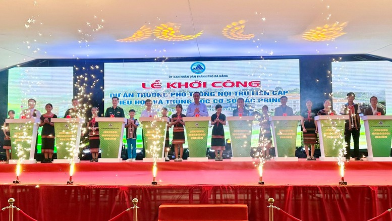 Đà Nẵng đồng loạt khởi công xây dựng trường nội trú liên cấp tại 5 xã biên giới- Ảnh 1. Đà Nẵng đồng loạt khởi công xây dựng trường nội trú liên cấp tại 5 xã biên giới- Ảnh 1.