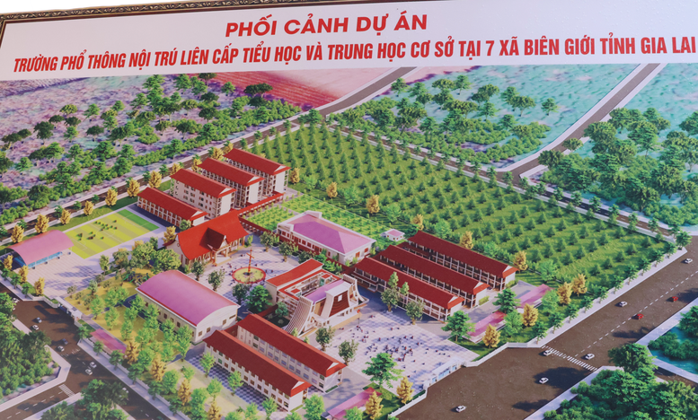 Phó Thủ tướng Hồ Quốc Dũng dự lễ khởi công 7 trường nội trú biên giới tỉnh Gia Lai- Ảnh 3. Phó Thủ tướng Hồ Quốc Dũng dự lễ khởi công 7 trường nội trú biên giới tỉnh Gia Lai- Ảnh 3.