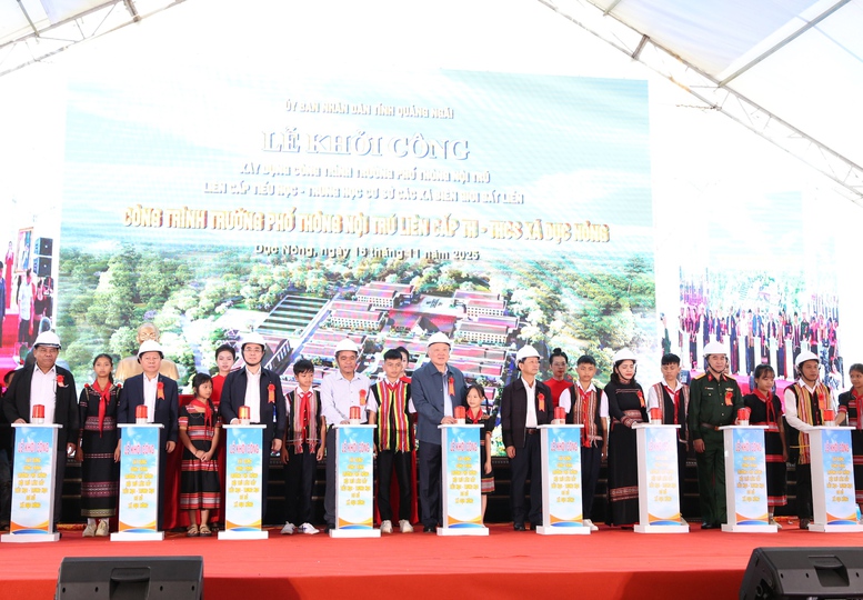 Khởi công xây dựng các Trường phổ thông nội trú liên cấp Tiểu học - THCS các xã biên giới của tỉnh Quảng Ngãi- Ảnh 4. Khởi công xây dựng các Trường phổ thông nội trú liên cấp Tiểu học - THCS các xã biên giới của tỉnh Quảng Ngãi- Ảnh 4.