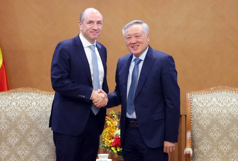 Phó Thủ tướng Thường trực Nguyễn Hòa Bình tiếp Tổng Giám đốc Tập đoàn Haeco- Ảnh 1. Phó Thủ tướng Thường trực Nguyễn Hòa Bình tiếp Tổng Giám đốc Tập đoàn Haeco- Ảnh 1.