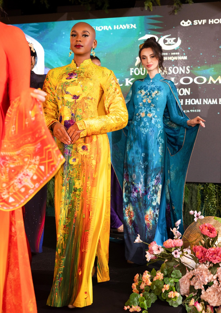 NTK Đỗ Trịnh Hoài Nam quảng bá tinh hoa Áo dài Việt đến Hoa Kỳ- Ảnh 3. NTK Đỗ Trịnh Hoài Nam quảng bá tinh hoa Áo dài Việt đến Hoa Kỳ- Ảnh 3.