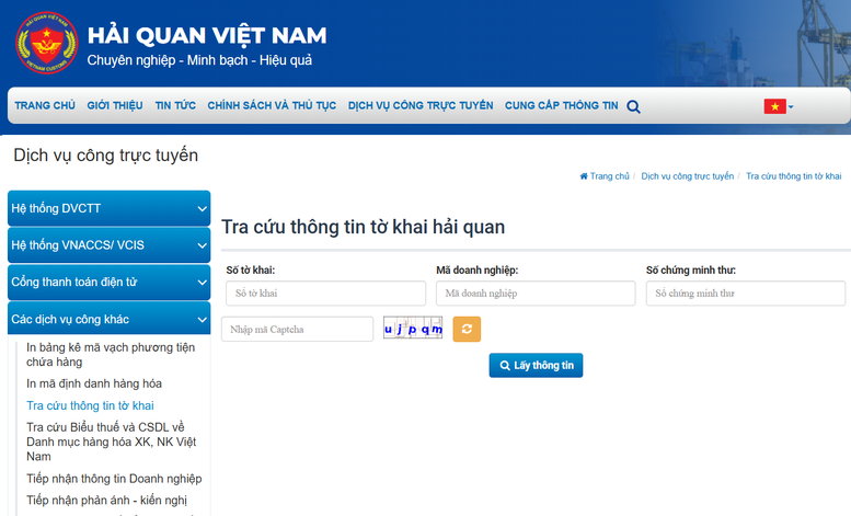 Hải quan đưa vào ứng dụng tra cứu thông tin tờ khai- Ảnh 1.