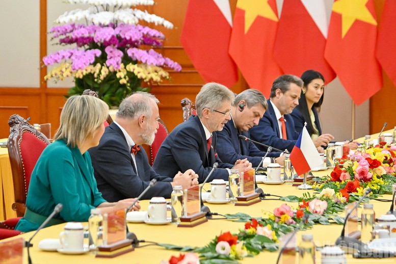 Tổng Bí thư Tô Lâm tiếp Chủ tịch Thượng viện Quốc hội Cộng hòa Czech- Ảnh 4.