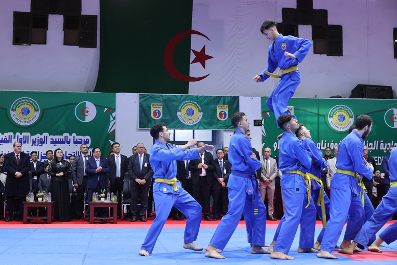 Thủ tướng Phạm Minh Chính thăm Liên đoàn Vovinam tại Algeria- Ảnh 2.