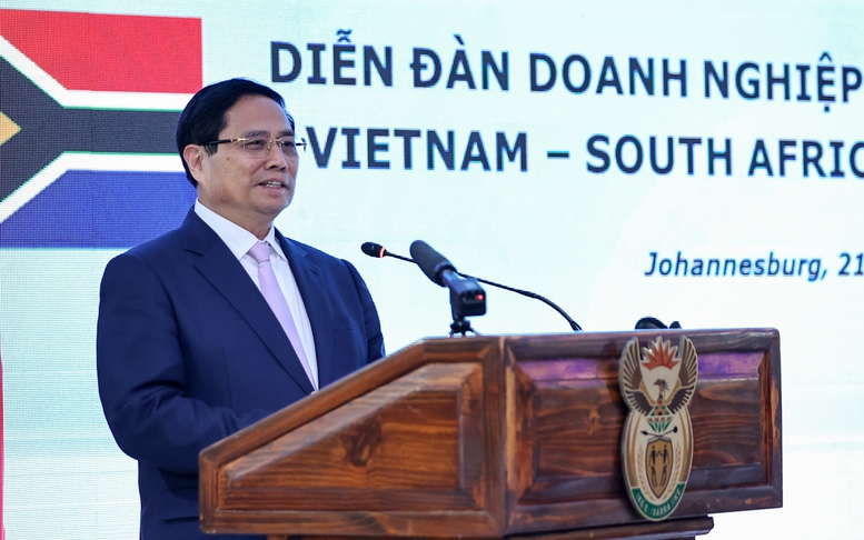 Thủ tướng kêu gọi doanh nghiệp Việt Nam – Nam Phi 'gặp gỡ - kết nối – hành động - ra sản phẩm'