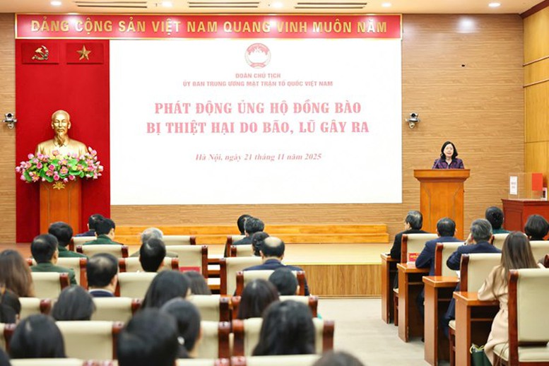 Ủy ban Trung ương MTTQ Việt Nam phát động toàn dân ủng hộ đồng bào miền Trung, Tây Nguyên khắc phục hậu quả mưa lũ- Ảnh 1.