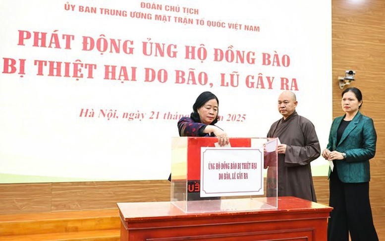 Ủy ban Trung ương MTTQ Việt Nam phát động toàn dân ủng hộ đồng bào miền Trung, Tây Nguyên khắc phục hậu quả mưa lũ