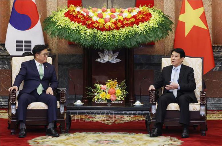 Chủ tịch nước Lương Cường: Việt Nam - Hàn Quốc thực sự trở thành đối tác quan trọng hàng đầu của nhau- Ảnh 2.