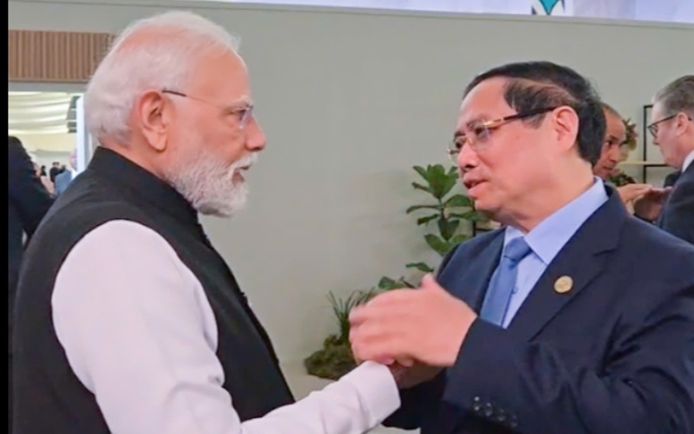 Thủ tướng Phạm Minh Chính gặp Thủ tướng Ấn Độ Narendra Modi