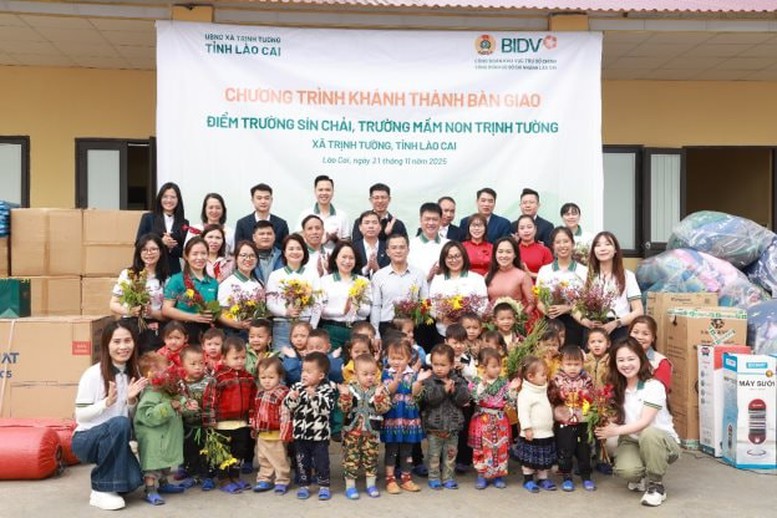 Khánh thành điểm trường Sín Chải, thêm cơ hội học tập cho trẻ em vùng cao- Ảnh 1. Khánh thành điểm trường Sín Chải, thêm cơ hội học tập cho trẻ em vùng cao- Ảnh 1.