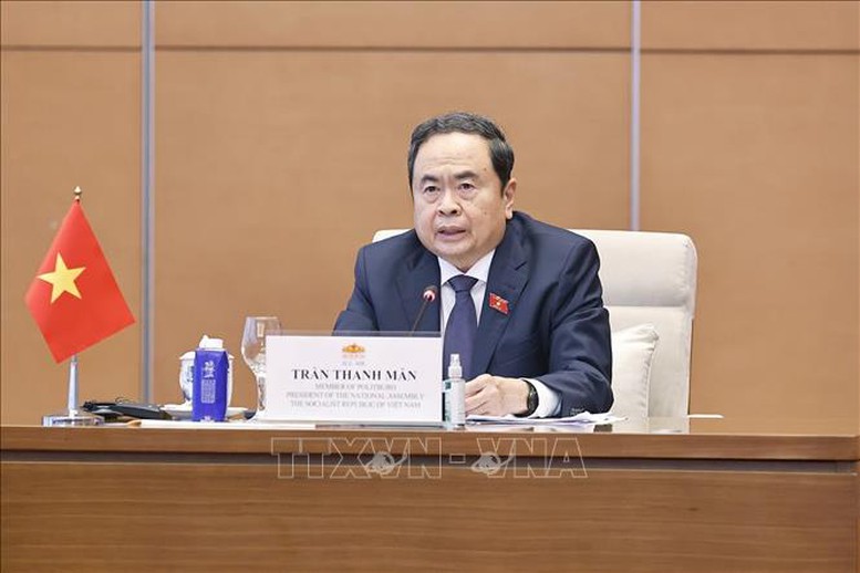 Chủ tịch Quốc hội Trần Thanh Mẫn tiếp Đoàn doanh nghiệp Hội đồng kinh doanh châu Âu - ASEAN- Ảnh 3.