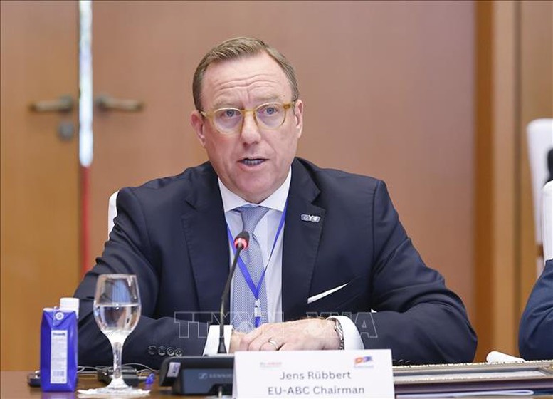 Chủ tịch Quốc hội Trần Thanh Mẫn tiếp Đoàn doanh nghiệp Hội đồng kinh doanh châu Âu - ASEAN- Ảnh 2.