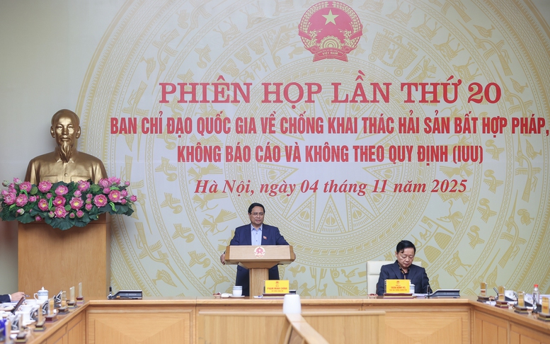 Thủ tướng chủ trì phiên họp thứ 20 của Ban Chỉ đạo quốc gia về phòng, chống khai thác IUU
