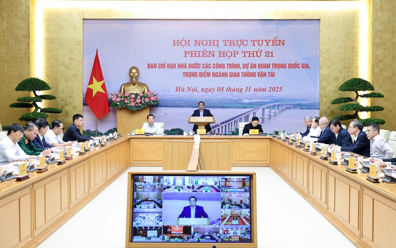Thủ tướng chủ trì phiên họp thứ 21 về các công trình, dự án ngành GTVT
