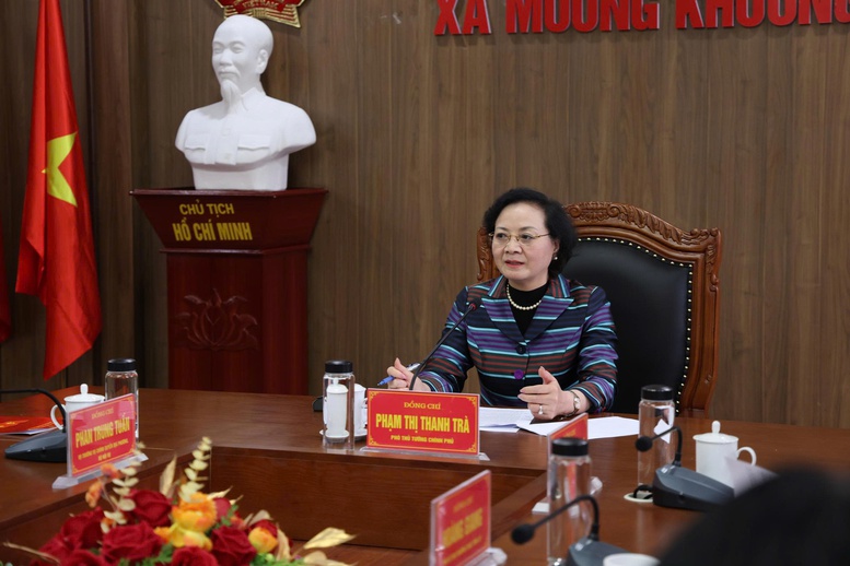 Phó Thủ tướng Phạm Thị Thanh Trà kiểm tra hoạt động chính quyền địa phương 2 cấp tại xã Mường Khương, Lào Cai- Ảnh 3.