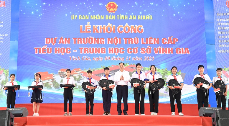 An Giang khởi công xây dựng 3 trường liên cấp Tiểu học-THCS vùng biên- Ảnh 6. An Giang khởi công xây dựng 3 trường liên cấp Tiểu học-THCS vùng biên- Ảnh 6.