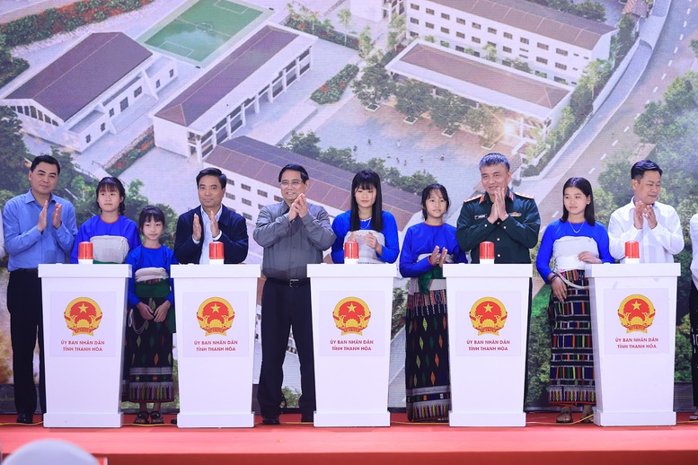 TỔNG THUẬT: Khởi công xây dựng các trường phổ thông nội trú tại các xã biên giới đất liền- Ảnh 6.