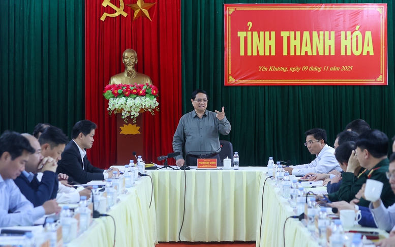 Thủ tướng Phạm Minh Chính làm việc với Thường trực Tỉnh uỷ Thanh Hóa