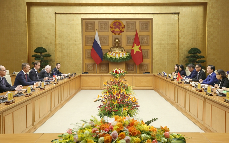 Phó Thủ tướng Trần Hồng Hà tiếp Phó Chủ tịch thứ nhất Hội đồng liên bang Quốc hội Liên bang Nga A.V. Yatskin- Ảnh 4. Phó Thủ tướng Trần Hồng Hà tiếp Phó Chủ tịch thứ nhất Hội đồng liên bang Quốc hội Liên bang Nga A.V. Yatskin- Ảnh 4.