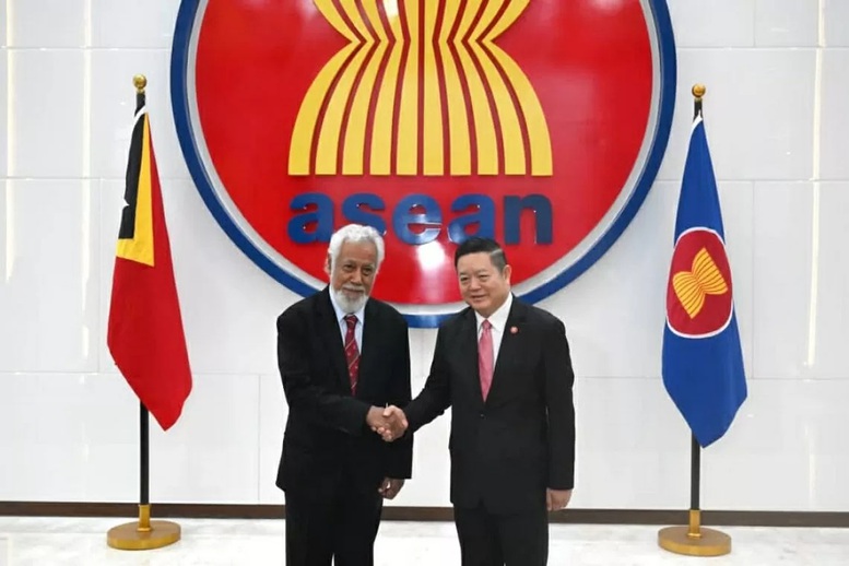 Lần đầu tiên Thủ tướng Timor Leste phát biểu chính sách tại trụ sở ASEAN- Ảnh 1. Lần đầu tiên Thủ tướng Timor Leste phát biểu chính sách tại trụ sở ASEAN- Ảnh 1.