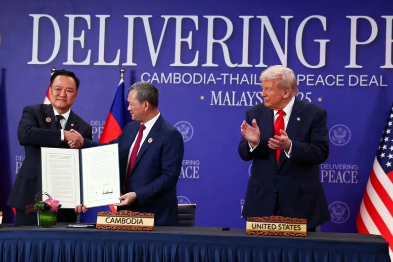 Tổng thống Mỹ Donald Trump: Thái Lan và Campuchia nhất trí ngừng bắn- Ảnh 1. Tổng thống Mỹ Donald Trump: Thái Lan và Campuchia nhất trí ngừng bắn- Ảnh 1.