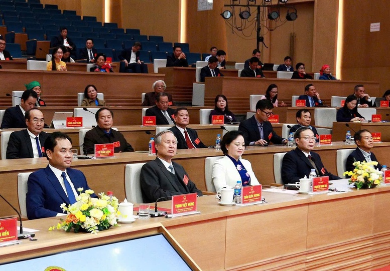 Phó Thủ tướng Phạm Thị Thanh Trà dự tổng kết nhiệm kỳ Quốc hội khóa XV của Đoàn ĐBQH tỉnh Lào Cai- Ảnh 1.