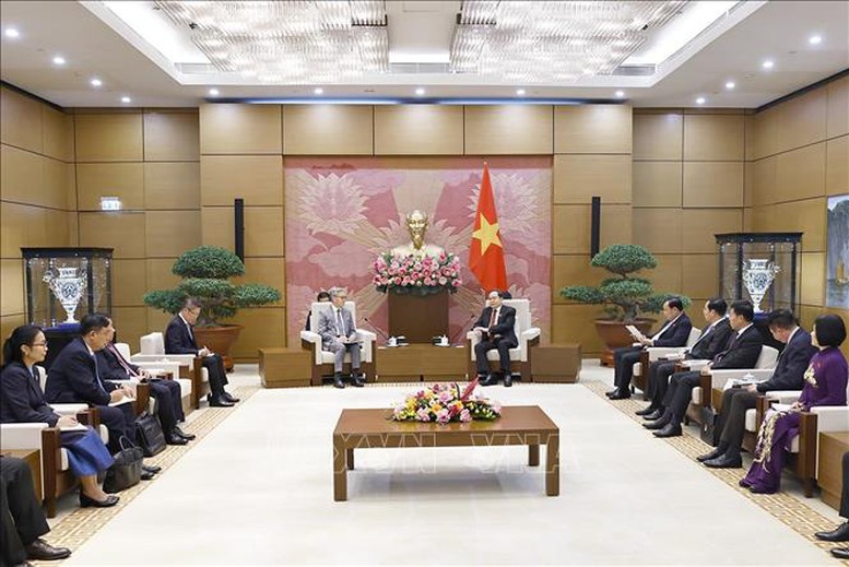 Chủ tịch Quốc hội Trần Thanh Mẫn tiếp Bộ trưởng Ngoại giao Lào- Ảnh 3.