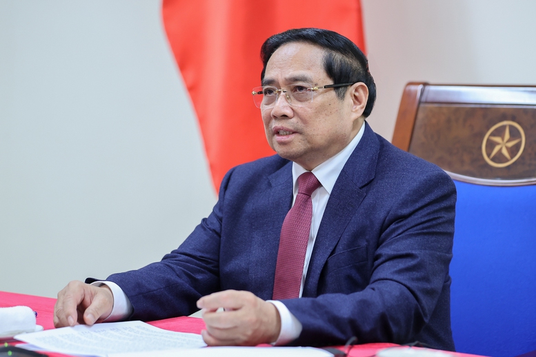 Thủ tướng Phạm Minh Chính điện đàm với Thủ tướng Singapore Lawrence Wong- Ảnh 3.